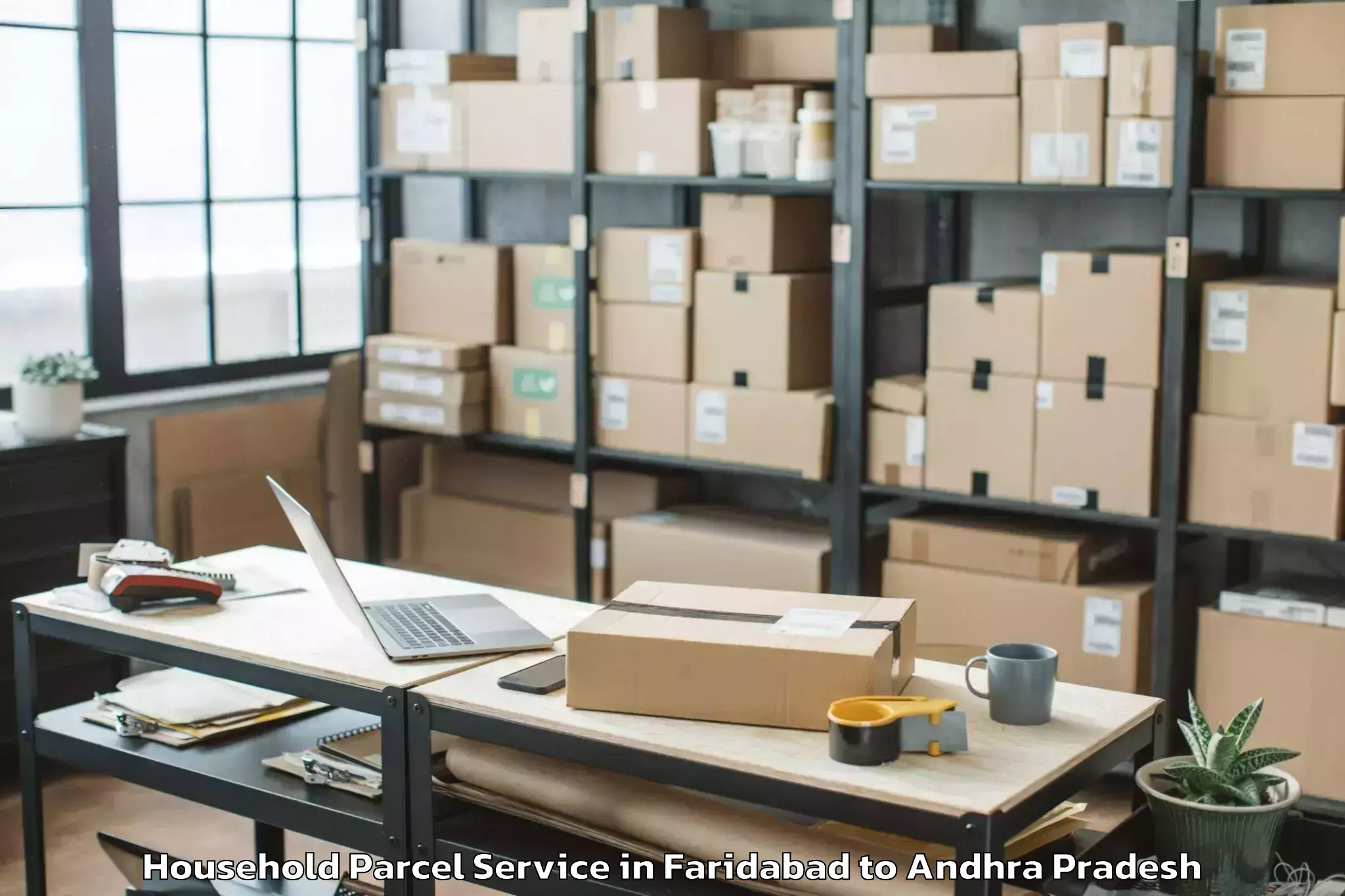 Professional Faridabad to Cuddapah Airport Cdp Household Parcel